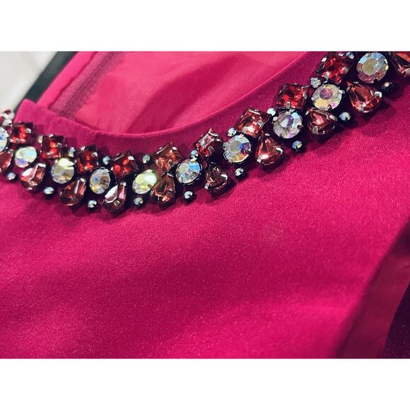 Rare Editions Vibrant Fuschia High Low Special Occasion Girls Dress Size 14 - Picture 8 of 9